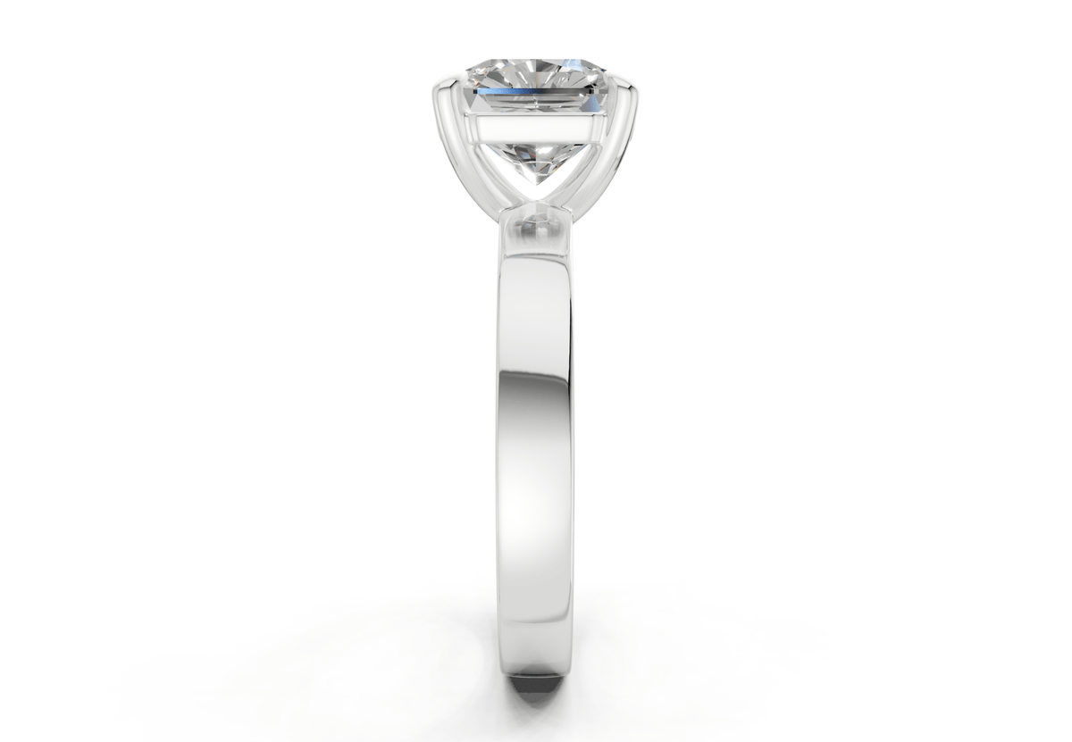 Aspen Diamond Solitaire Radiant Squareuare Cut 3mm Engagement Ring