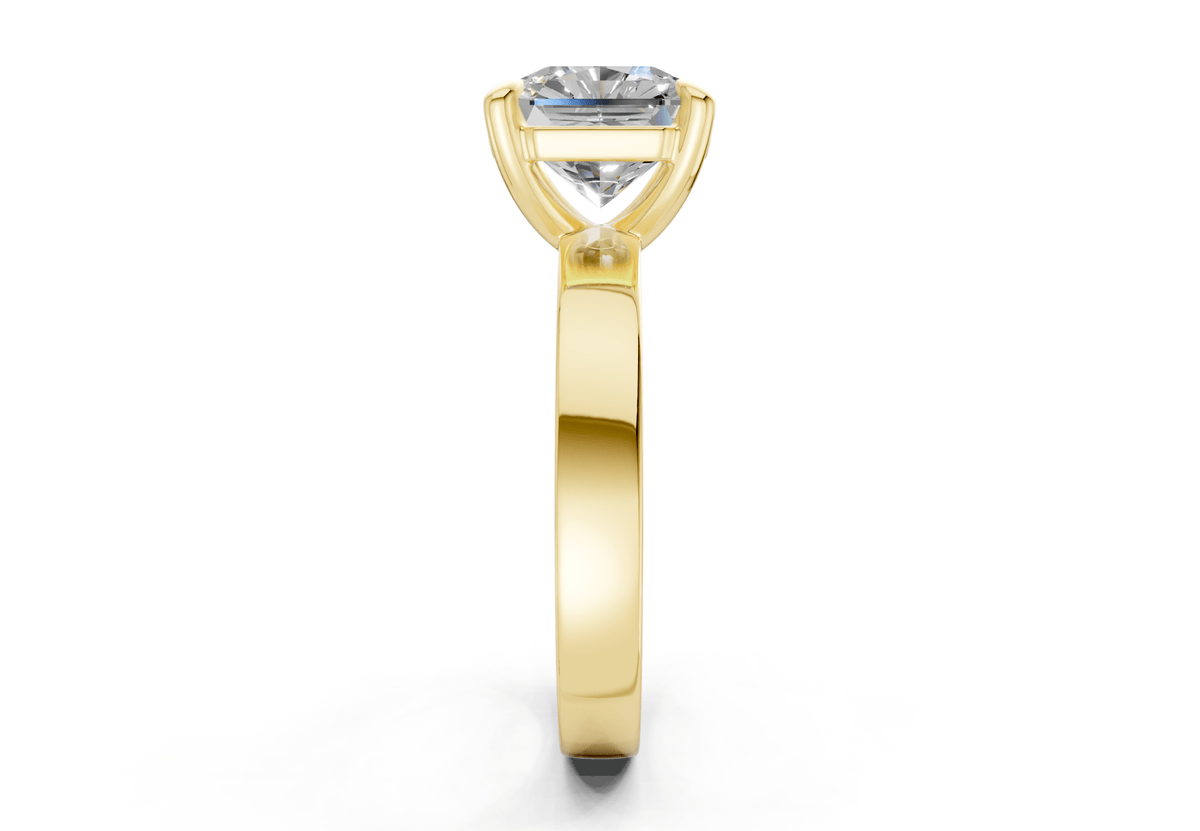 Aspen Diamond Solitaire Radiant Squareuare Cut 3mm Engagement Ring