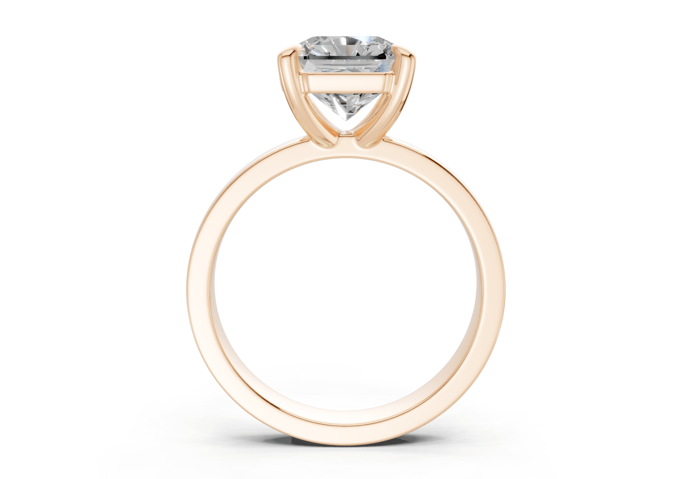 Aspen Diamond Solitaire Radiant Squareuare Cut 3mm Engagement Ring