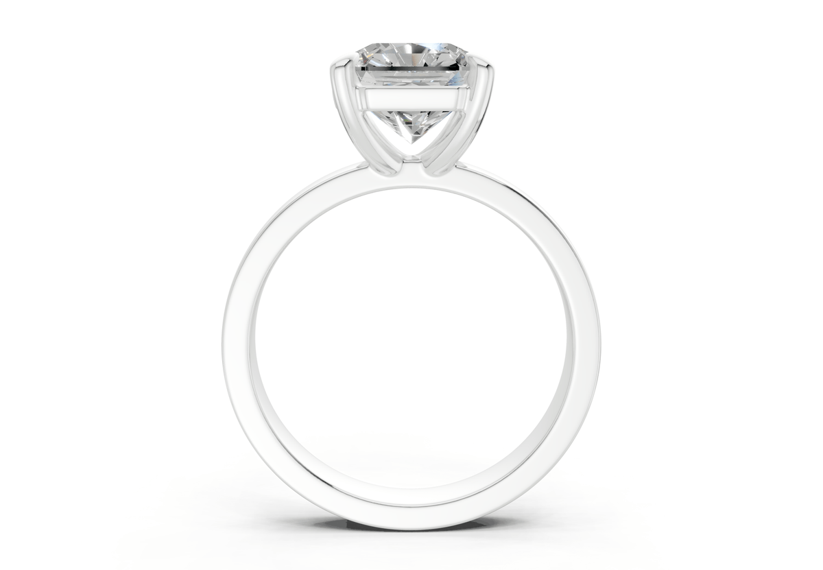 Aspen Diamond Solitaire Radiant Squareuare Cut 3mm Engagement Ring