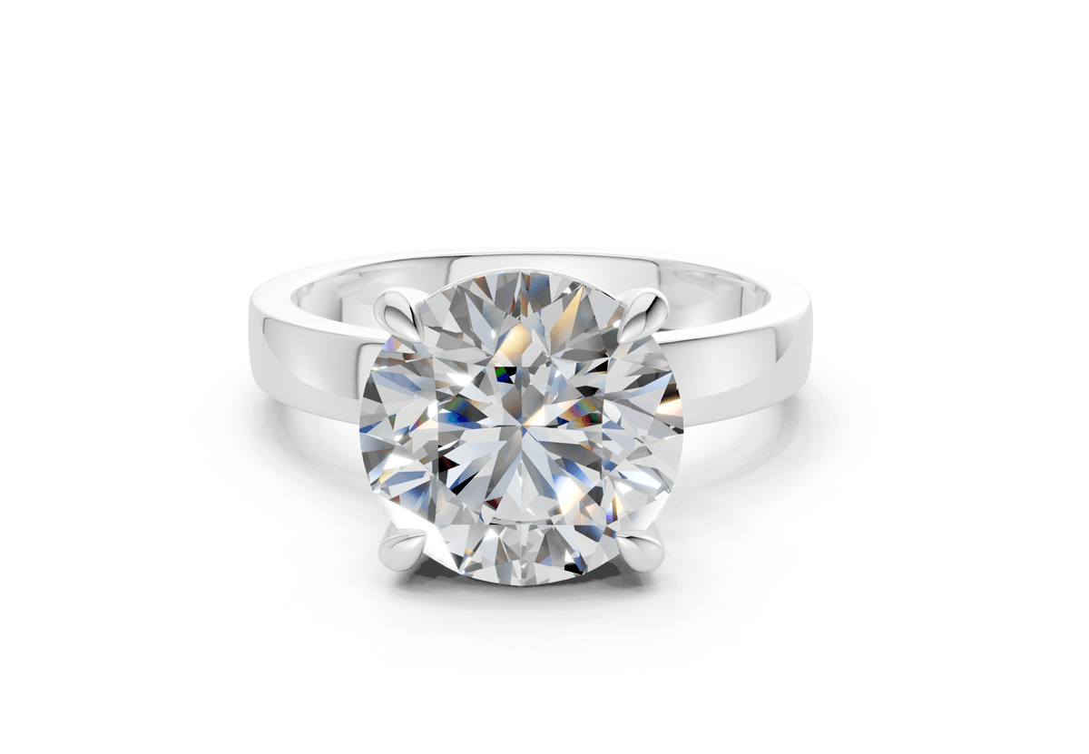 Aspen Diamond Solitaire Round Cut 3mm Engagement Ring
