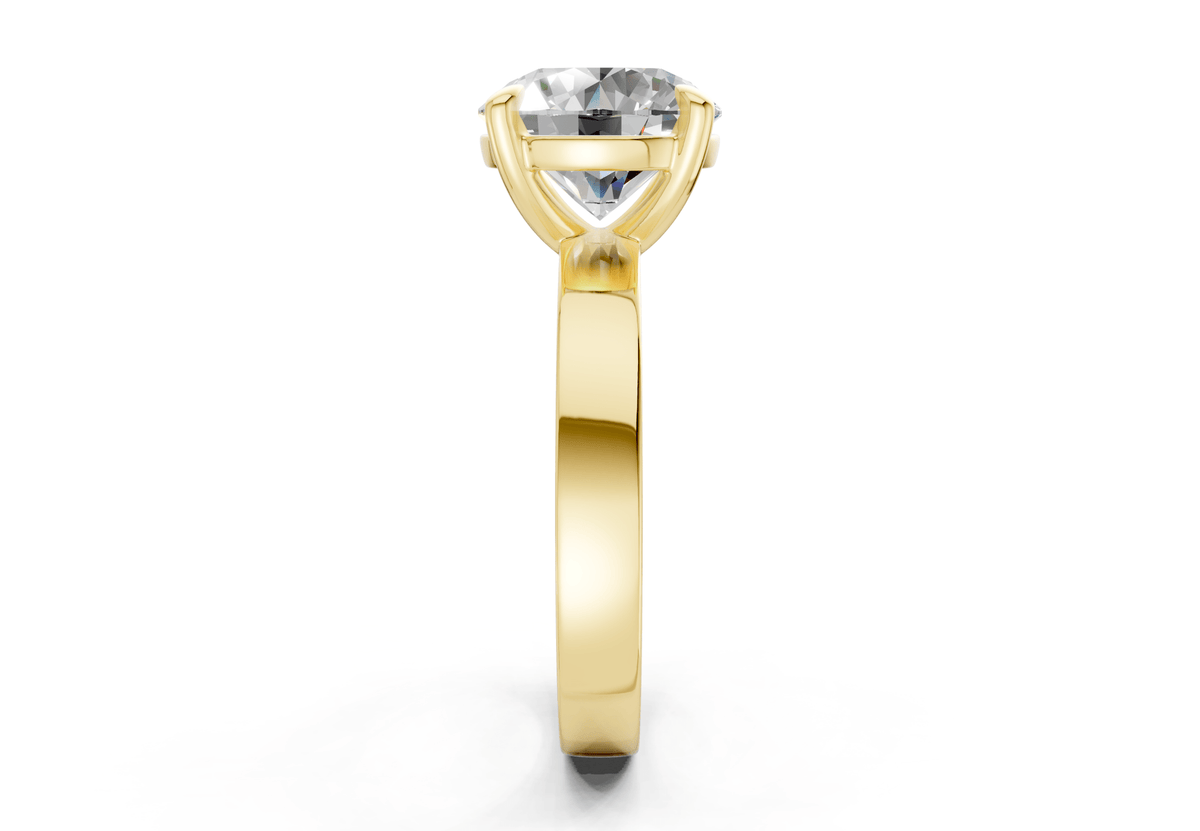 Aspen Diamond Solitaire Round Cut 3mm Engagement Ring