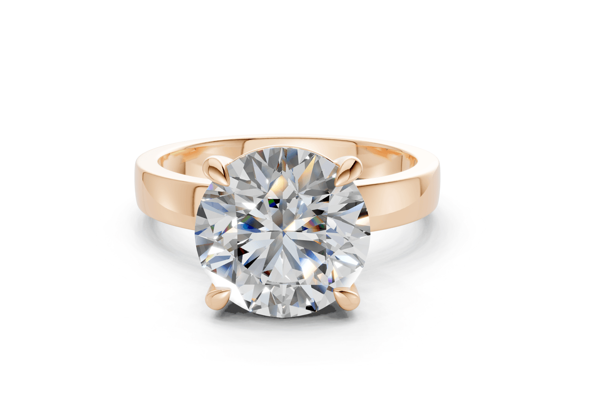 Aspen Diamond Solitaire Round Cut 3mm Engagement Ring