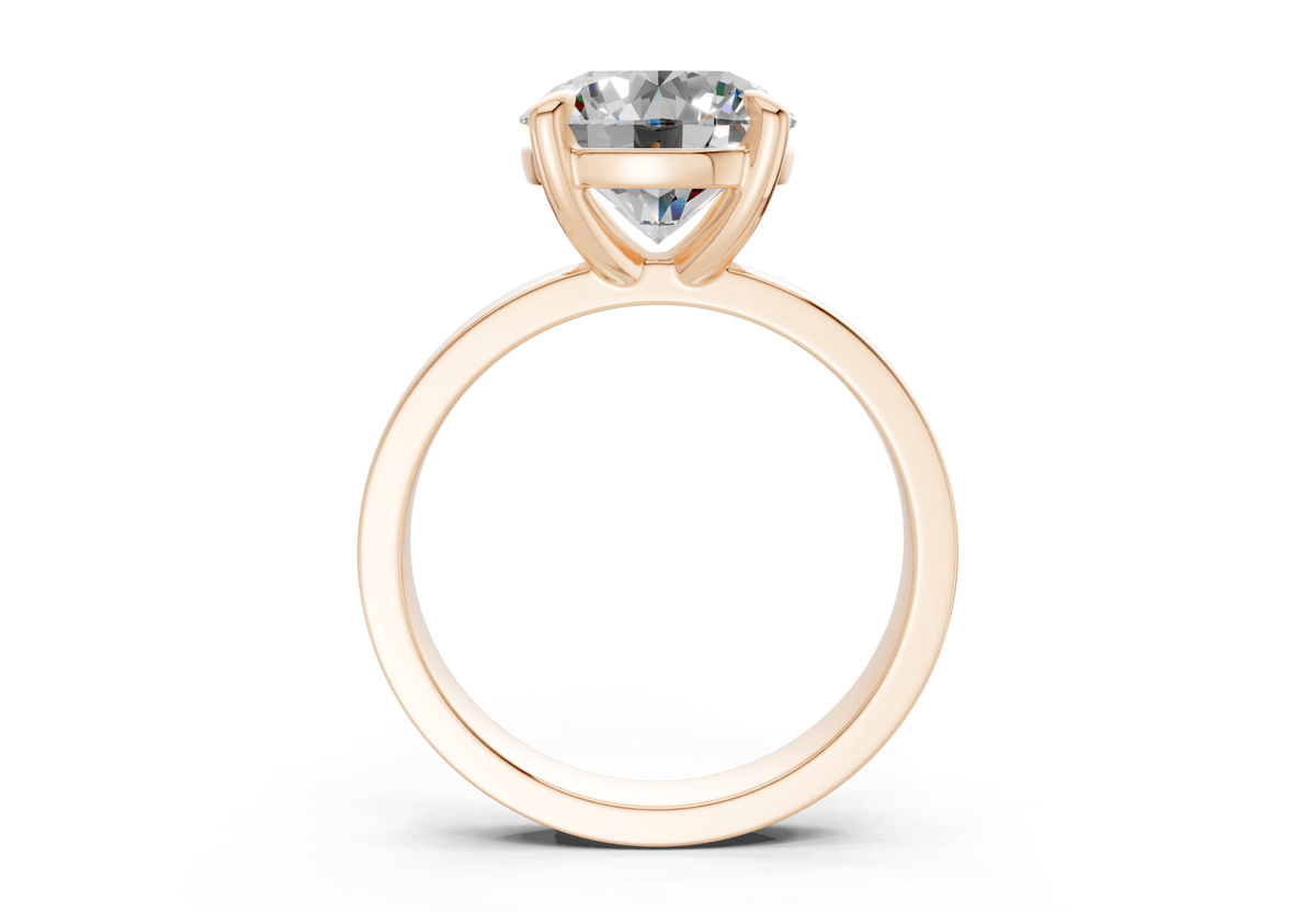 Aspen Diamond Solitaire Round Cut 3mm Engagement Ring