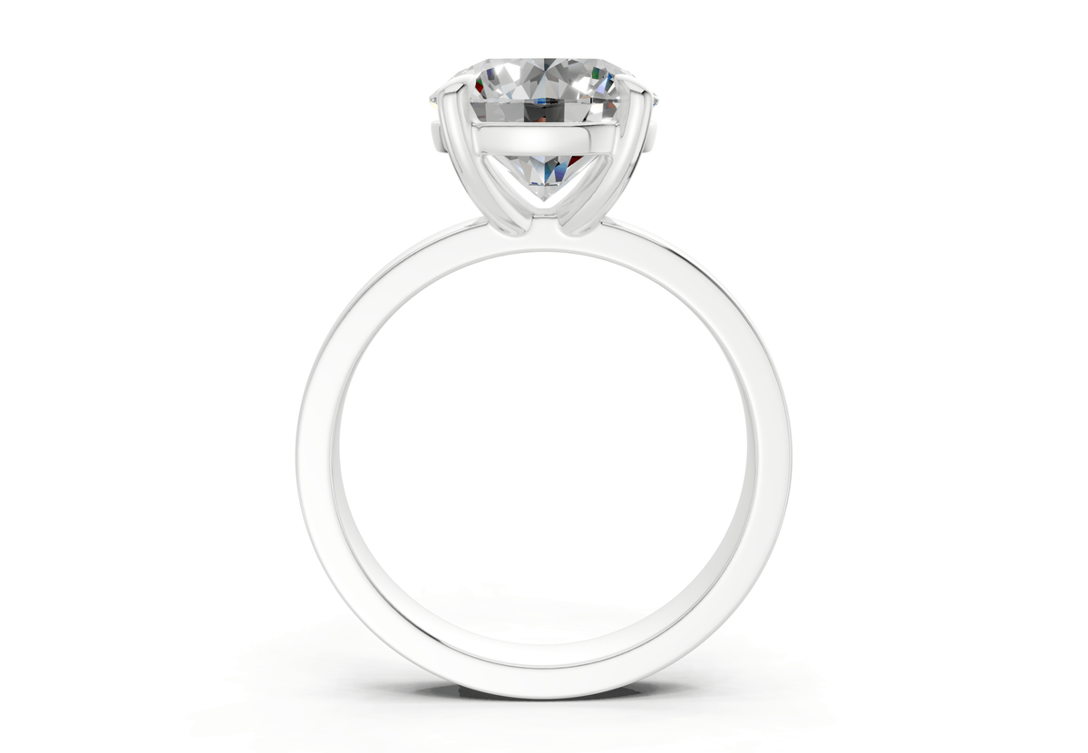 Aspen Diamond Solitaire Round Cut 3mm Engagement Ring