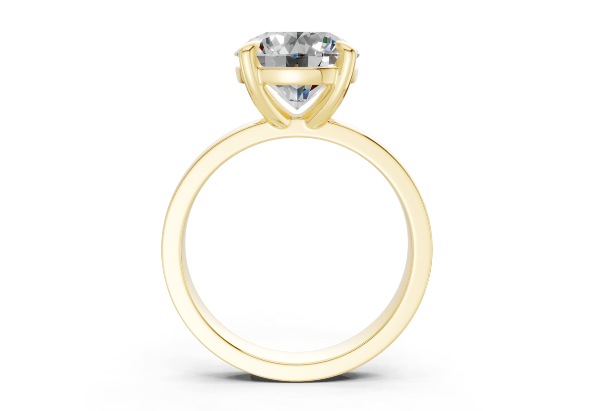 Aspen Diamond Solitaire Round Cut 3mm Engagement Ring