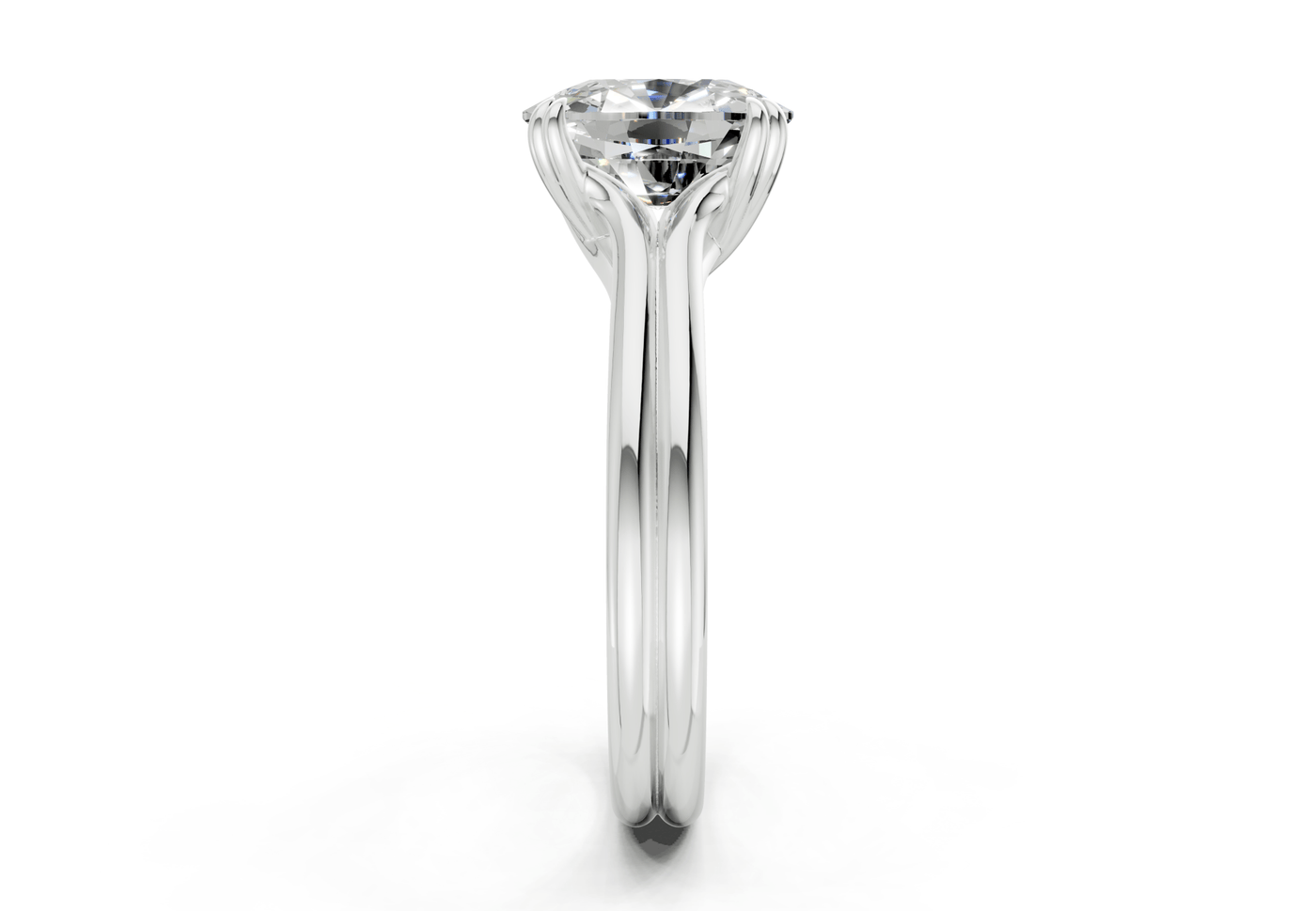 Audrey Diamond Solitaire Elongated Cushion Cut 3.1mm Engagement Ring