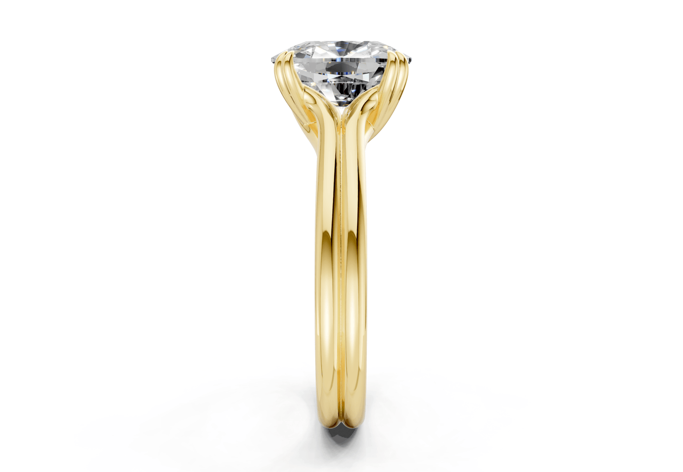 Audrey Diamond Solitaire Elongated Cushion Cut 3.1mm Engagement Ring