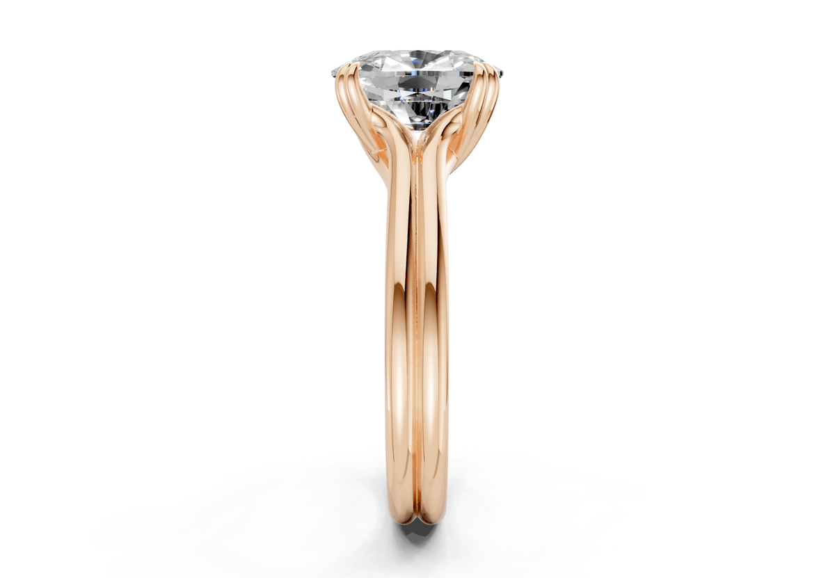 Audrey Diamond Solitaire Elongated Cushion Cut 3.1mm Engagement Ring