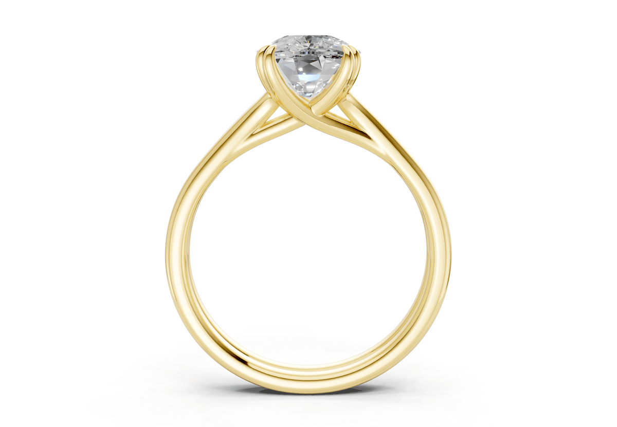 Audrey Diamond Solitaire Elongated Cushion Cut 3.1mm Engagement Ring