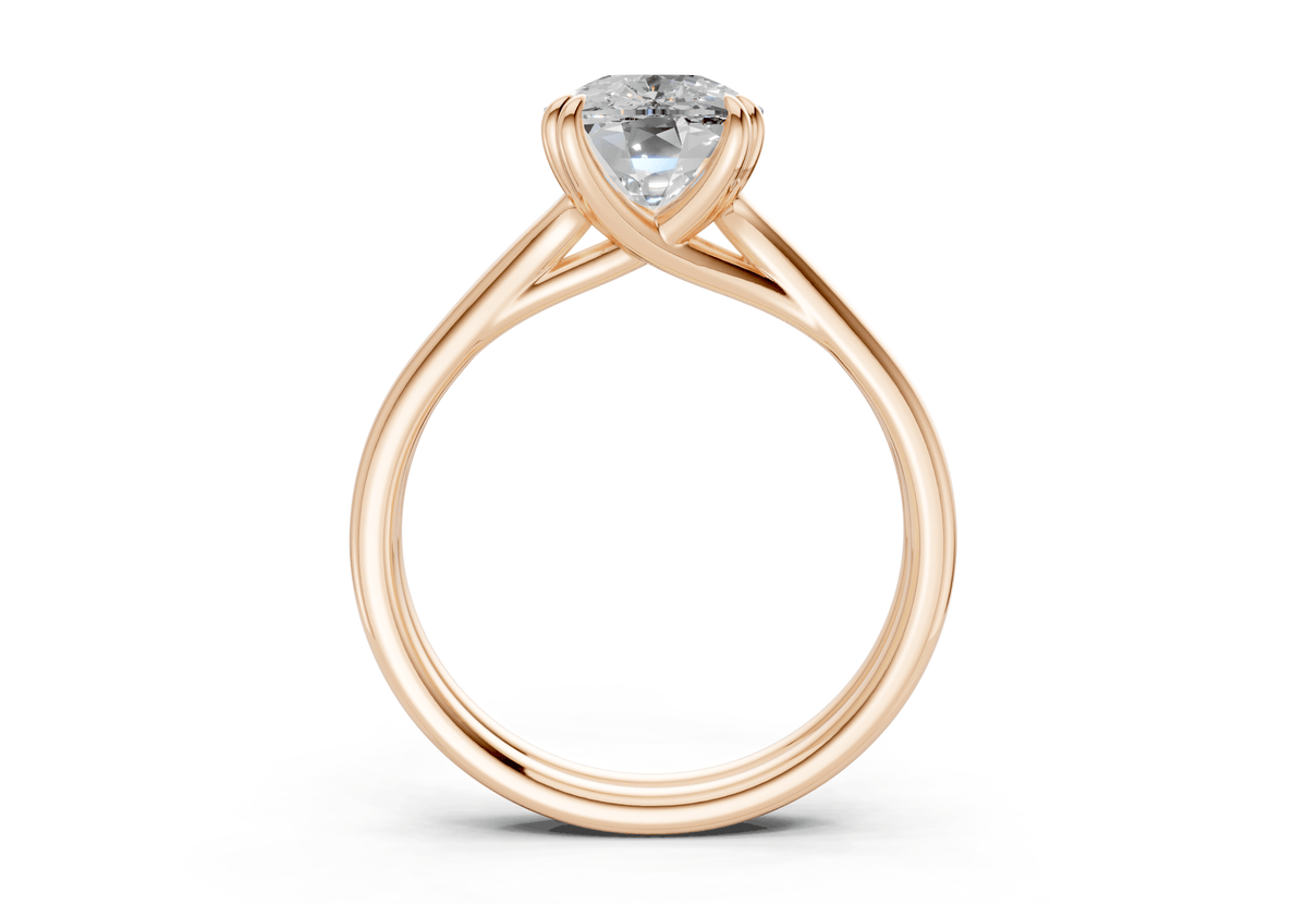 Audrey Diamond Solitaire Elongated Cushion Cut 3.1mm Engagement Ring