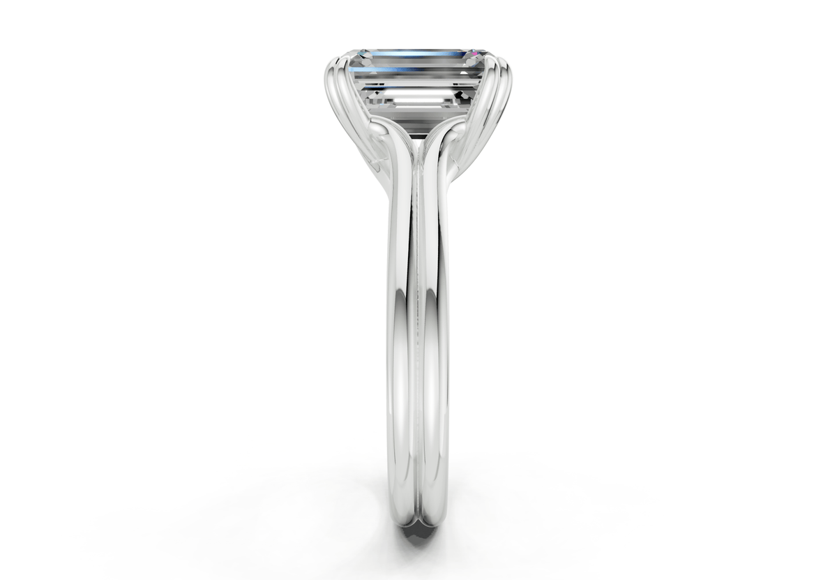 Audrey Diamond Solitaire Emerald Cut 3.1mm Engagement Ring