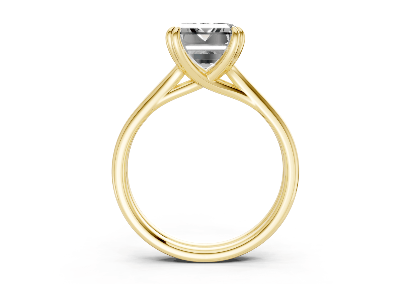 Audrey Diamond Solitaire Emerald Cut 3.1mm Engagement Ring