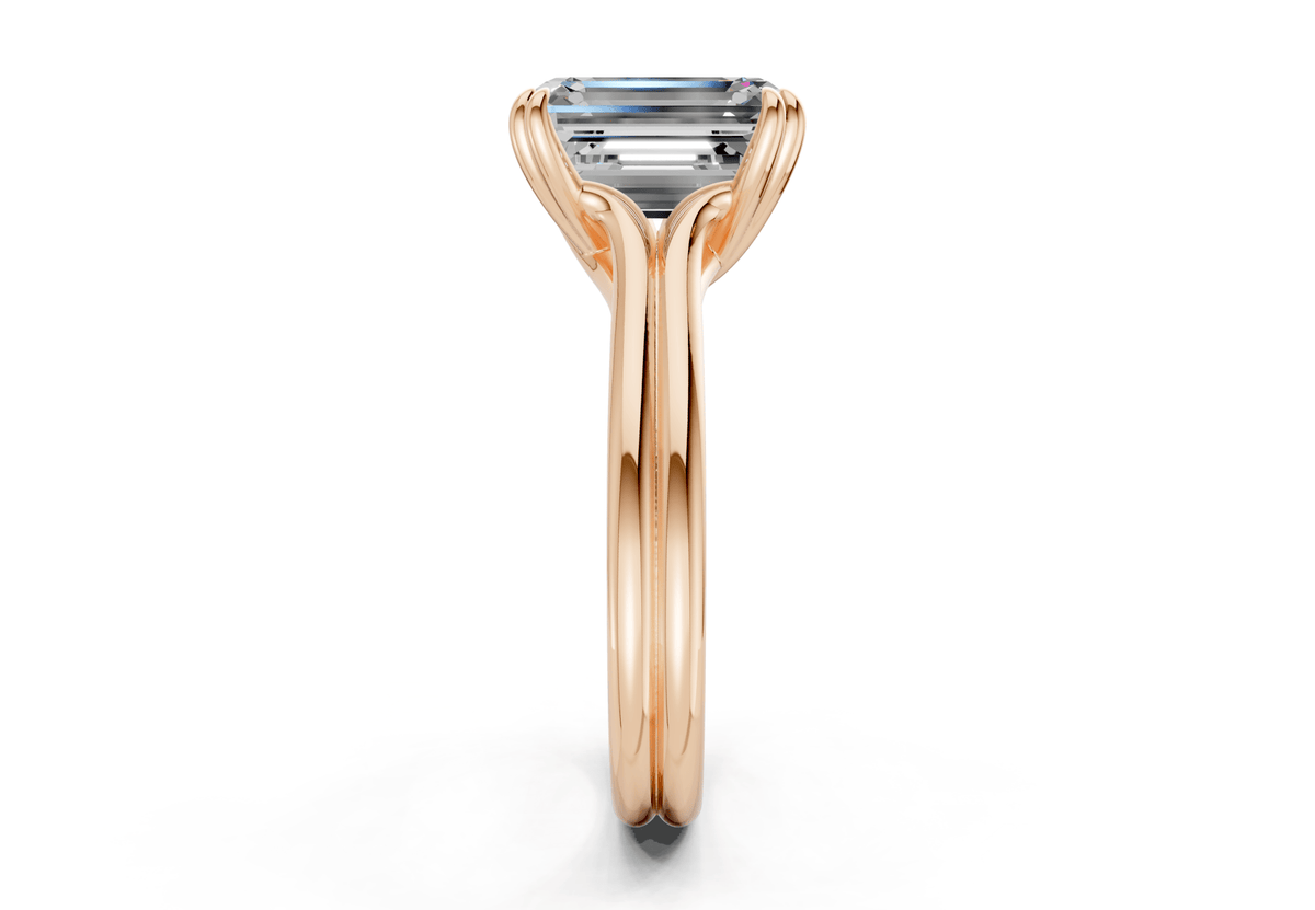 Audrey Diamond Solitaire Emerald Cut 3.1mm Engagement Ring