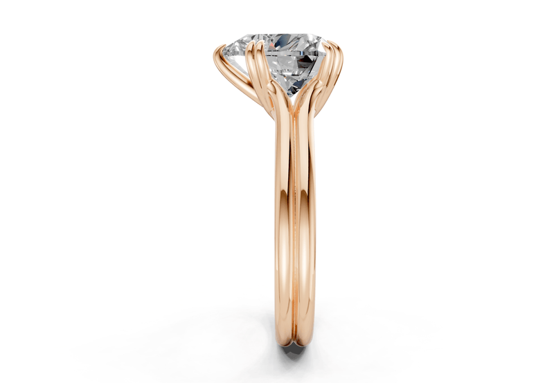 Audrey Diamond Solitaire Heart Cut 3.1mm Engagement Ring - Ring Premier