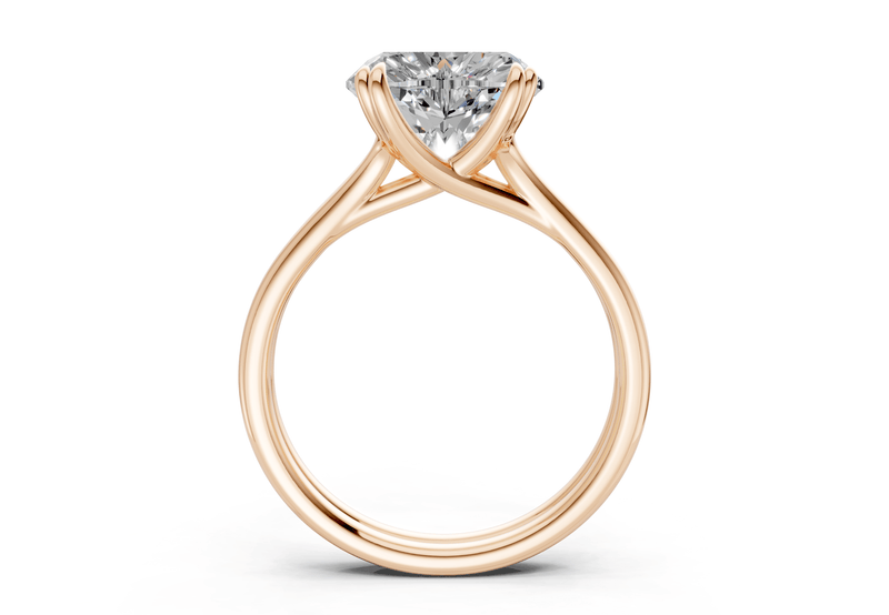 Audrey Diamond Solitaire Heart Cut 3.1mm Engagement Ring - Ring Premier