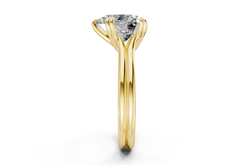 Audrey Diamond Solitaire Heart Cut 3.1mm Engagement Ring - Ring Premier