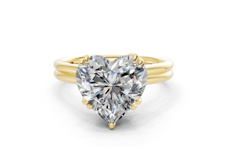Audrey Diamond Solitaire Heart Cut 3.1mm Engagement Ring
