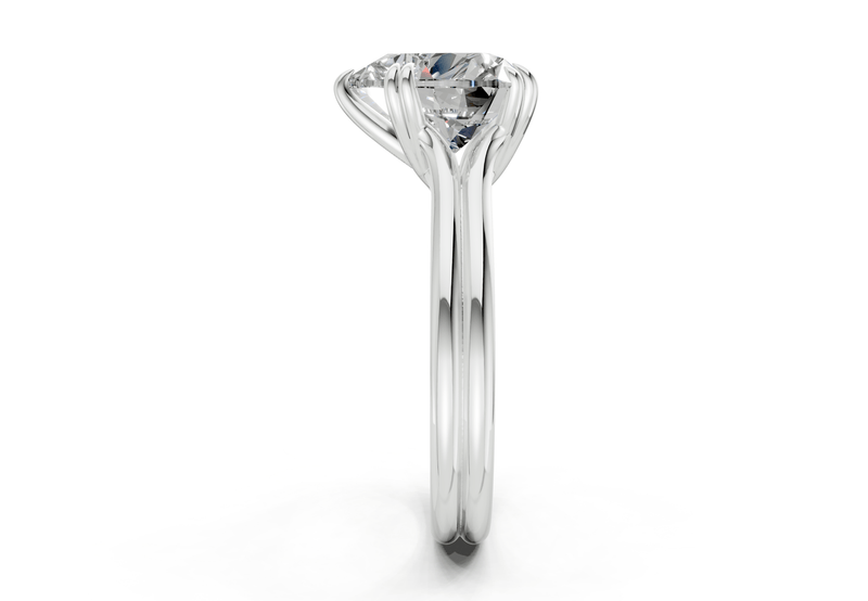 Audrey Diamond Solitaire Heart Cut 3.1mm Engagement Ring - Ring Premier