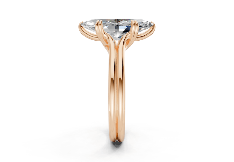 Audrey Diamond Solitaire Marquise Cut 3.1mm Engagement Ring - Ring Premier
