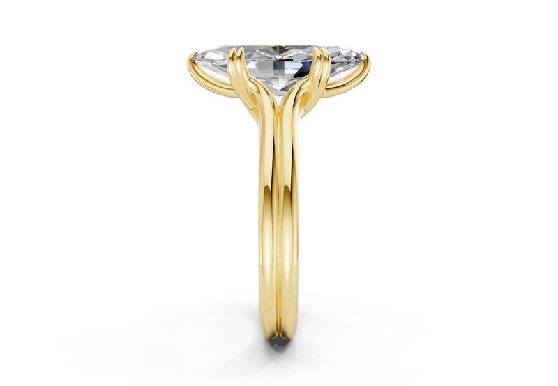 Audrey Diamond Solitaire Marquise Cut 3.1mm Engagement Ring - Ring Premier