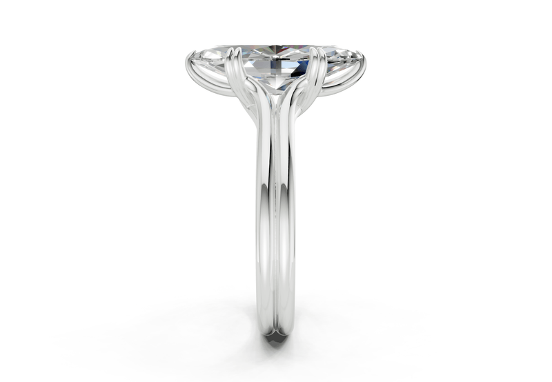 Audrey Diamond Solitaire Marquise Cut 3.1mm Engagement Ring - Ring Premier