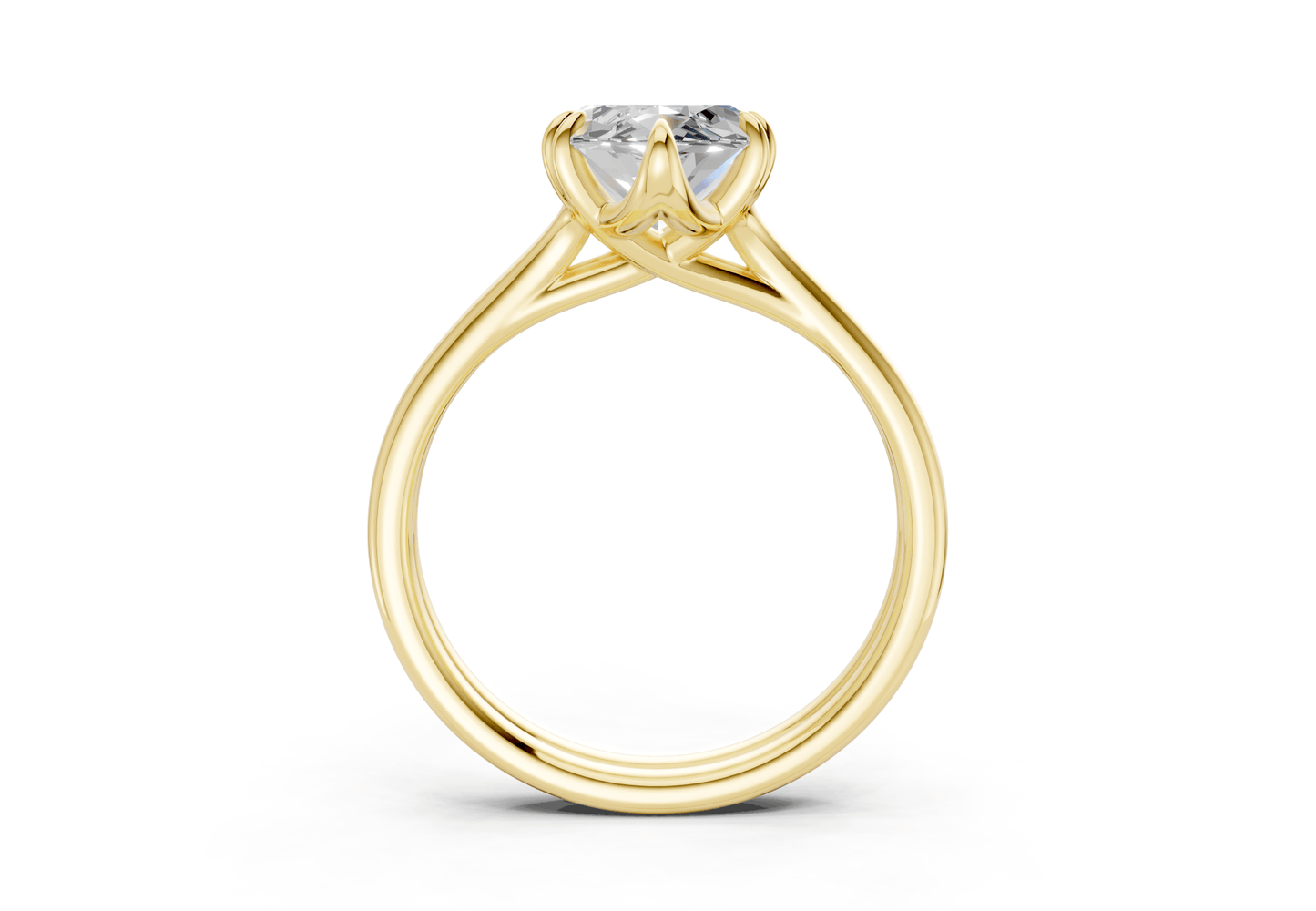 Audrey Diamond Solitaire Marquise Cut 3.1mm Engagement Ring - Ring Premier