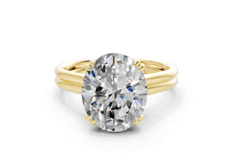 Audrey Diamond Solitaire Oval Cut 3.1mm Engagement Ring
