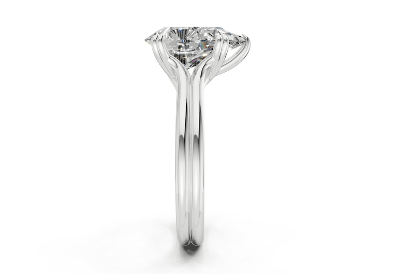 Audrey Diamond Solitaire Pear Cut 3.1mm Engagement Ring - Ring Premier