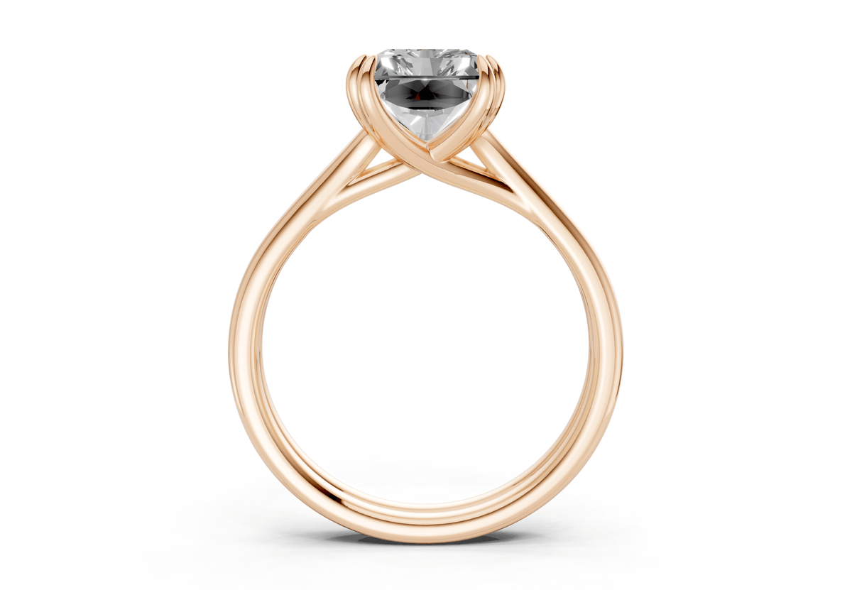 Audrey Diamond Solitaire Radiant Cut 3.1mm Engagement Ring