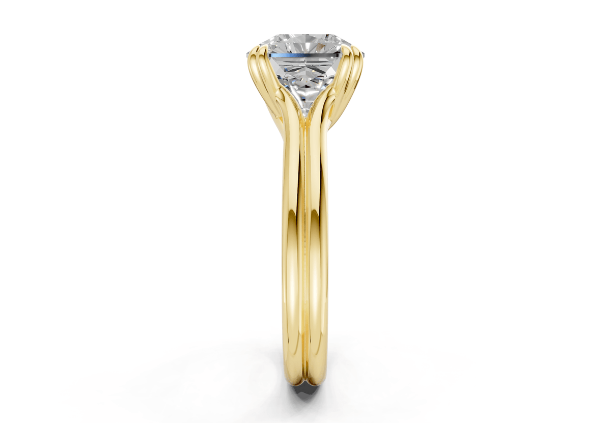 Audrey Diamond Solitaire Radiant Squareuare Cut 3.1mm Engagement Ring