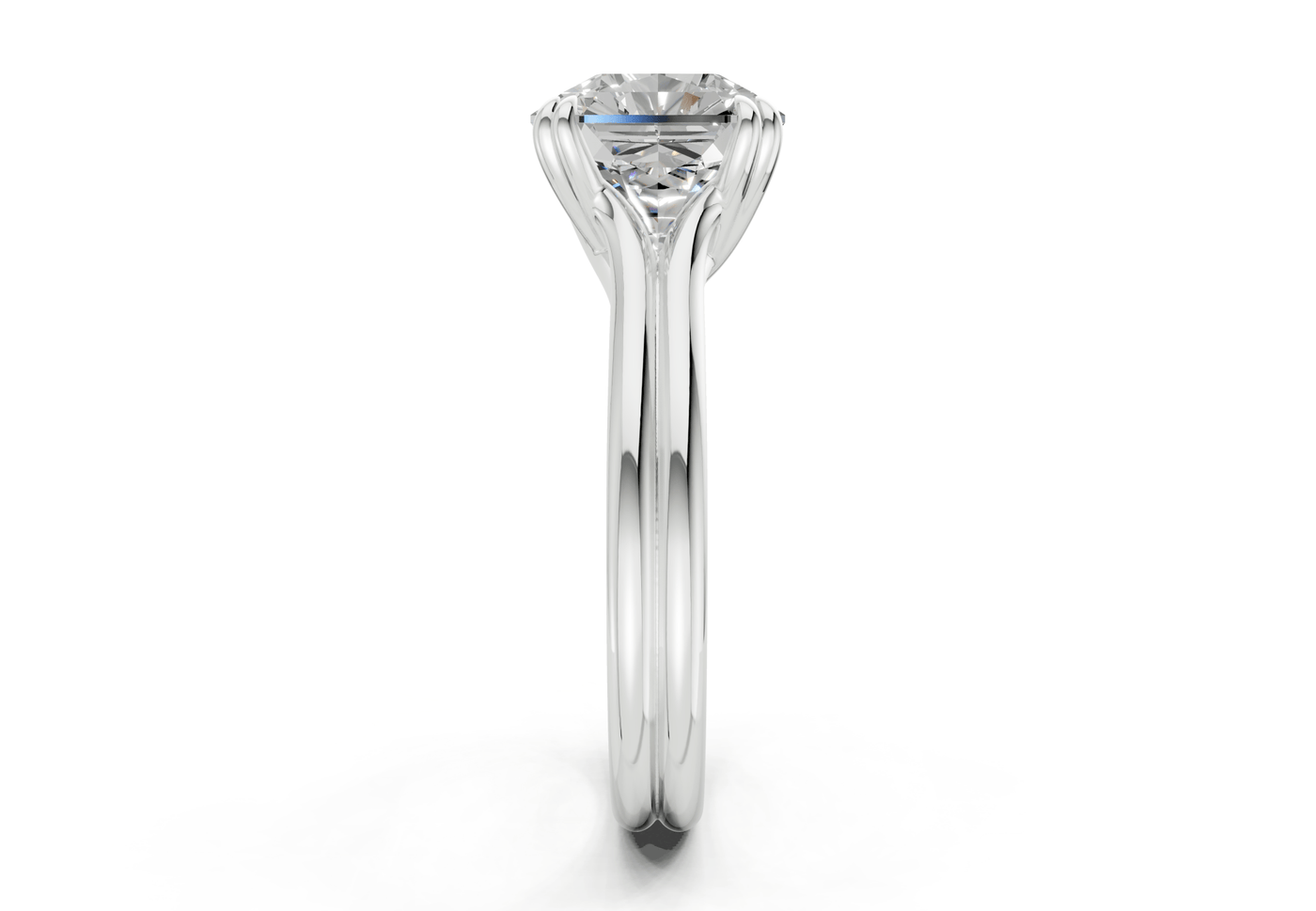 Audrey Diamond Solitaire Radiant Squareuare Cut 3.1mm Engagement Ring
