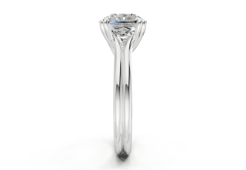 Audrey Diamond Solitaire Radiant Squareuare Cut 3.1mm Engagement Ring - Ring Premier