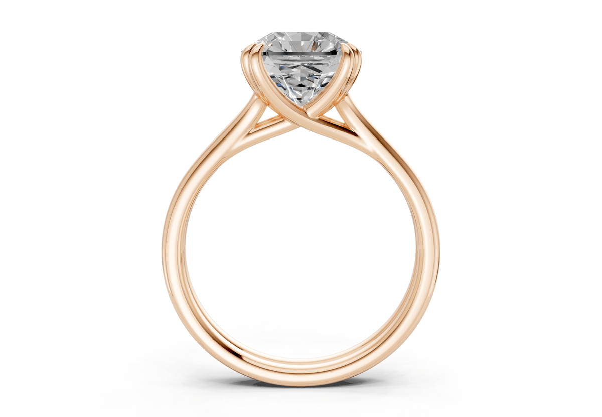 Audrey Diamond Solitaire Radiant Squareuare Cut 3.1mm Engagement Ring