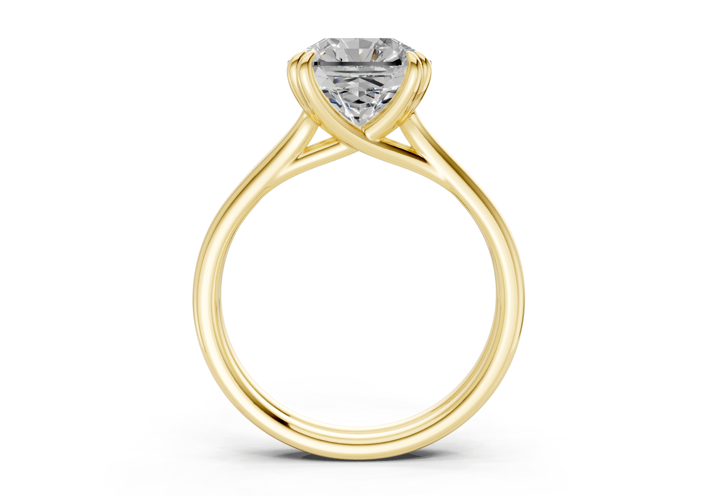Audrey Diamond Solitaire Radiant Squareuare Cut 3.1mm Engagement Ring - Ring Premier