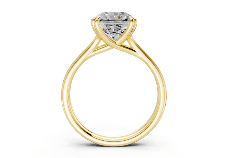 Audrey Diamond Solitaire Radiant Squareuare Cut 3.1mm Engagement Ring - Ring Premier