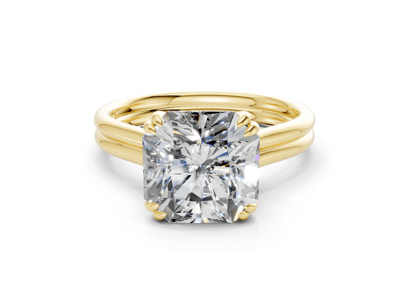 Audrey Diamond Solitaire Radiant Squareuare Cut 3.1mm Engagement Ring