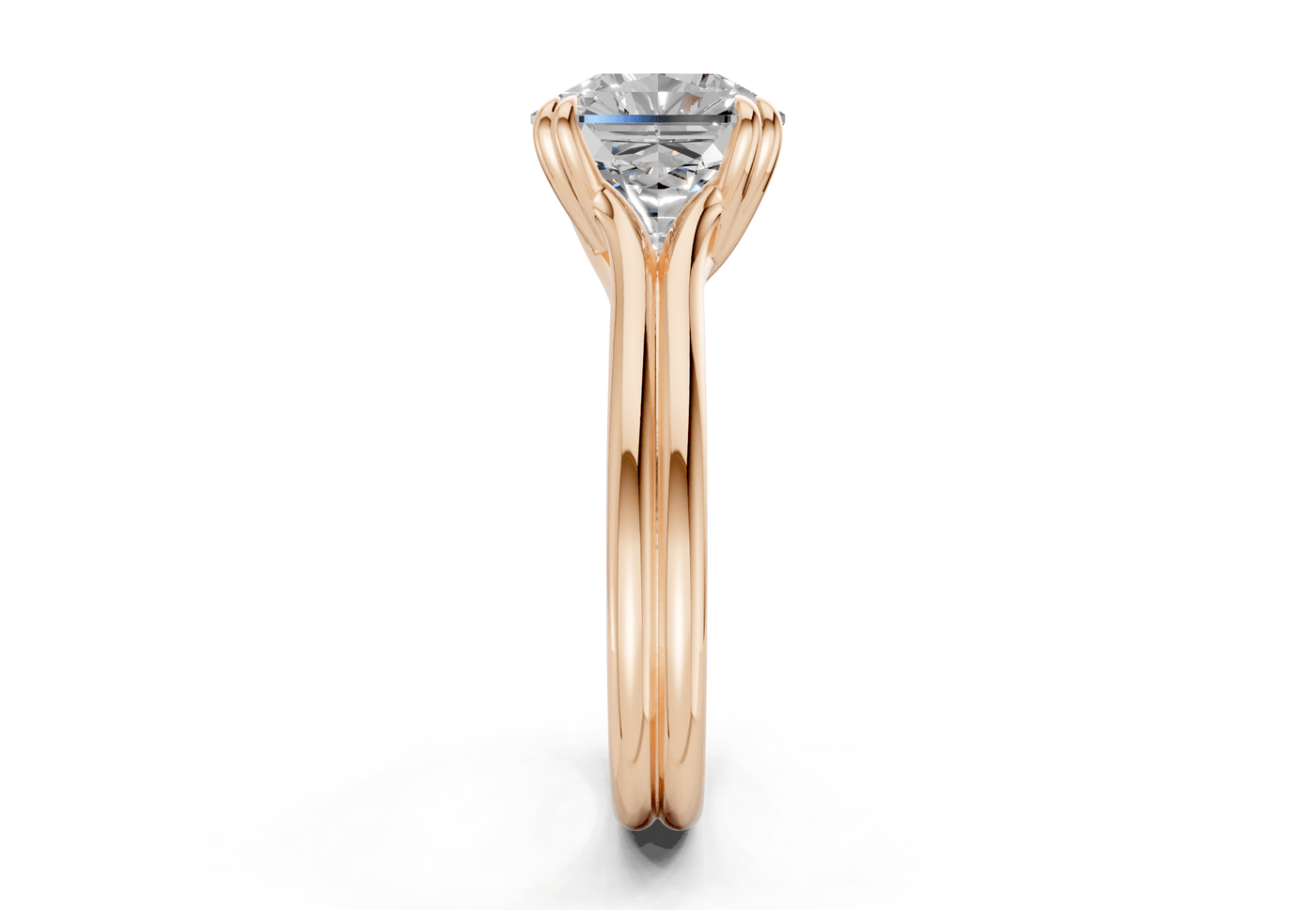 Audrey Diamond Solitaire Radiant Squareuare Cut 3.1mm Engagement Ring