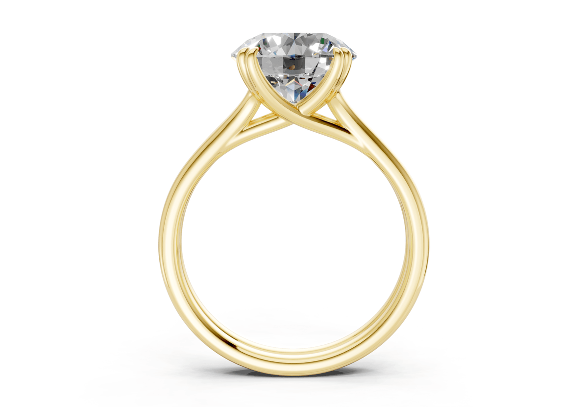 Audrey Diamond Solitaire Round Cut 3.1mm Engagement Ring