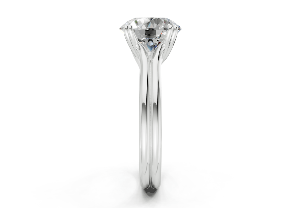 Audrey Diamond Solitaire Round Cut 3.1mm Engagement Ring