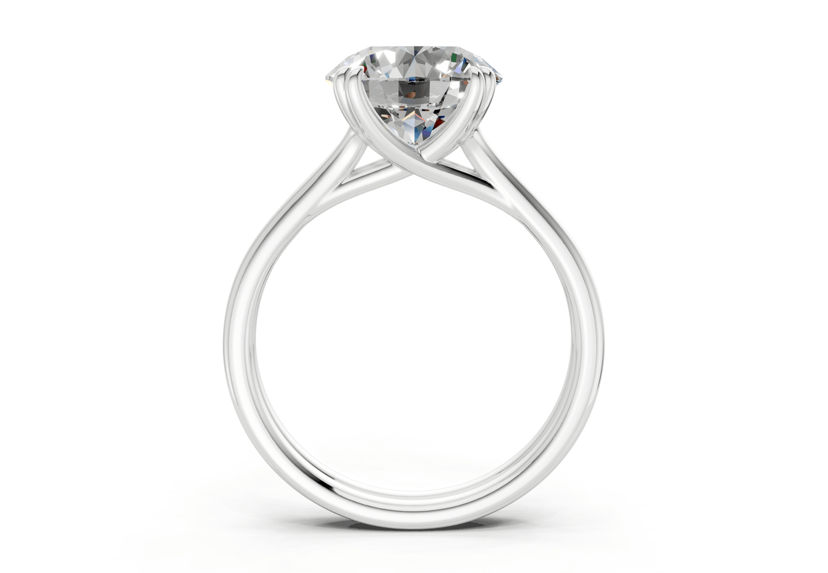 Audrey Diamond Solitaire Round Cut 3.1mm Engagement Ring