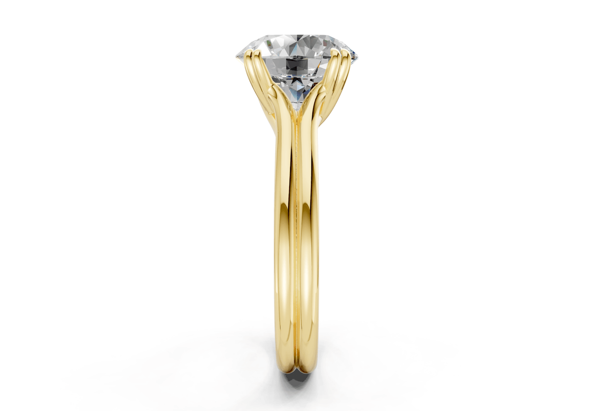 Audrey Diamond Solitaire Round Cut 3.1mm Engagement Ring