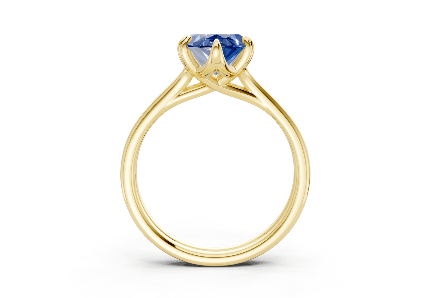 Audrey Sapphire Gemstone Solitaire Marquise Cut 3.1mm Engagement Ring - Ring Premier