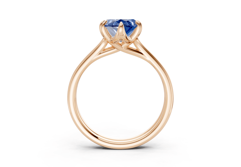 Audrey Sapphire Gemstone Solitaire Marquise Cut 3.1mm Engagement Ring - Ring Premier