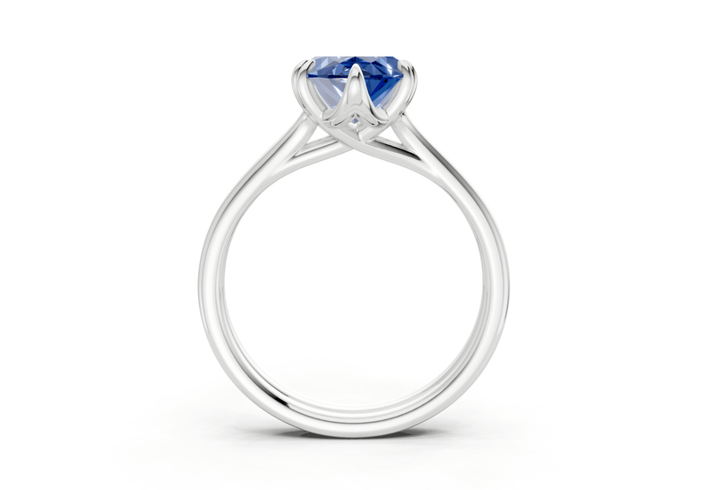 Audrey Sapphire Gemstone Solitaire Marquise Cut 3.1mm Engagement Ring - Ring Premier
