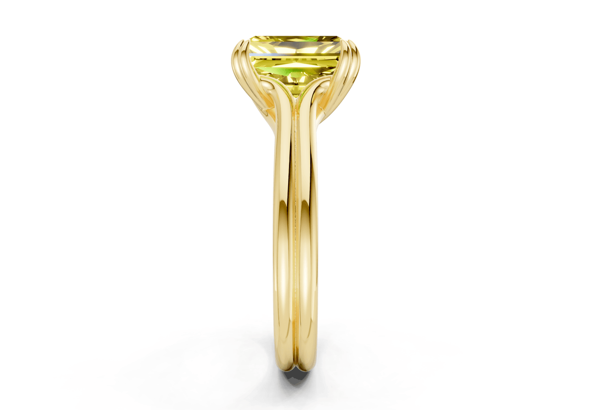 Audrey Yellow Diamond Solitaire Radiant Cut 3.1mm Engagement Ring