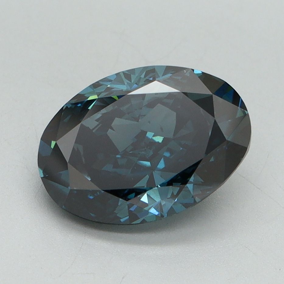 2.19 Carat Oval Cut Fancy Blue