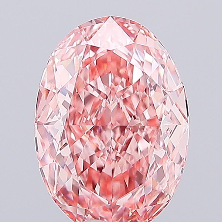 4.10 Carat Oval Cut Fancy Pink
