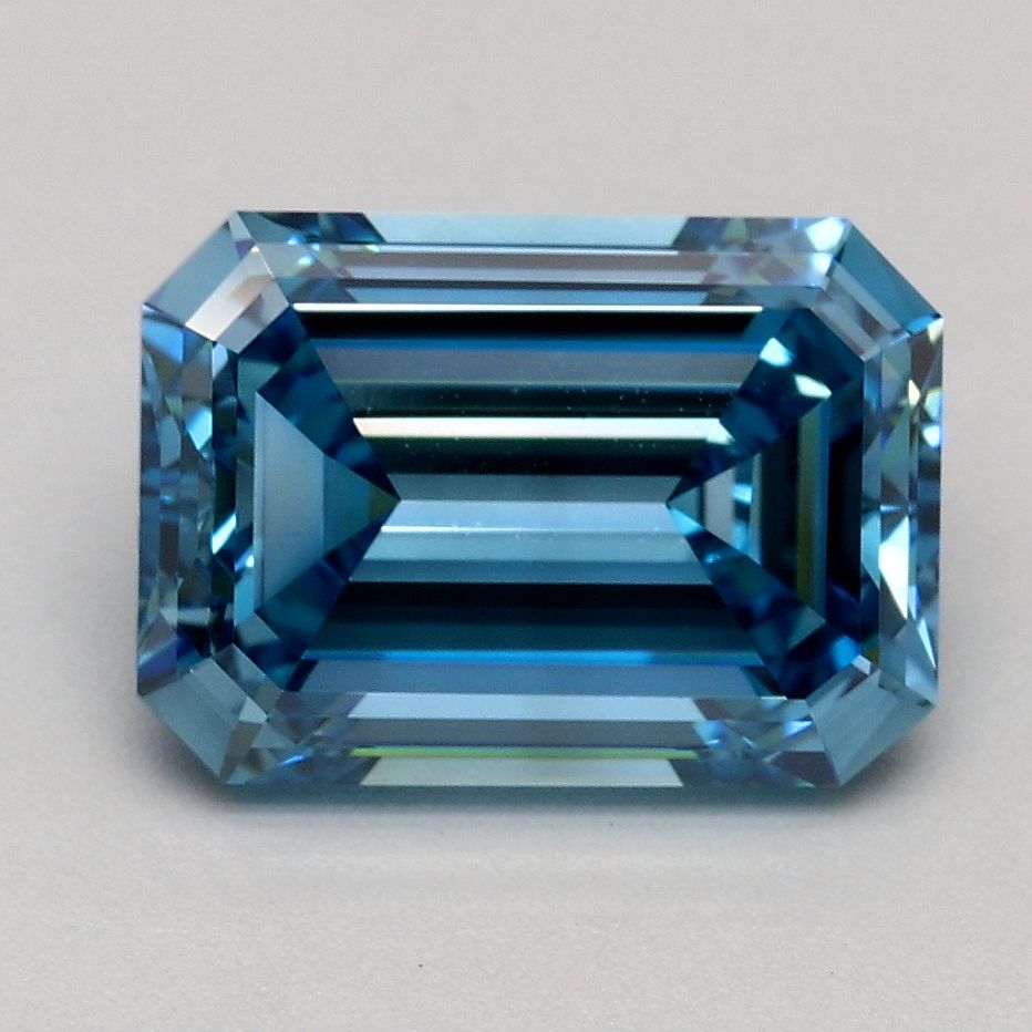 1.99 Carat Emerald Cut Fancy Blue