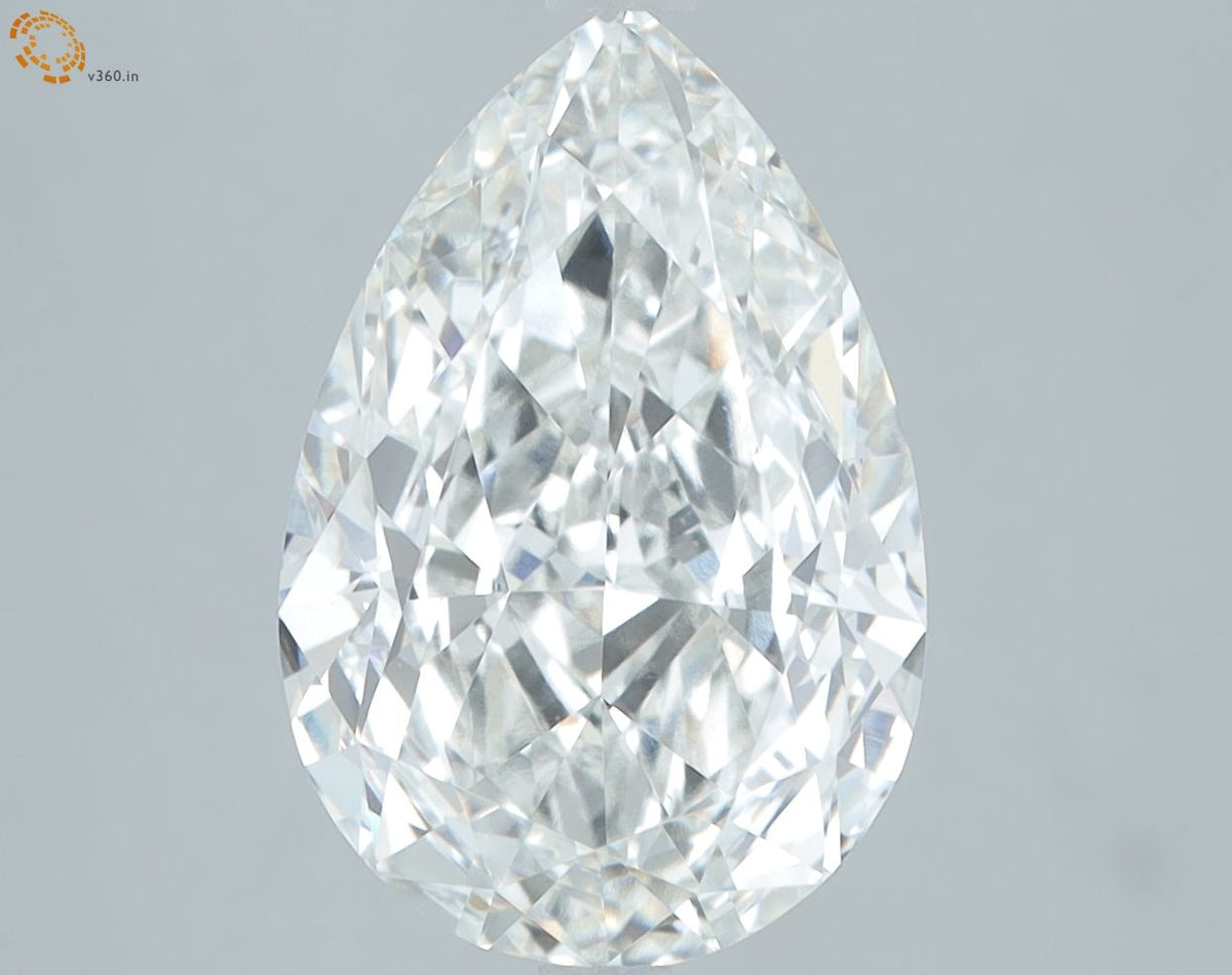5.27 Carat G-VVS2 Pear Lab Diamond